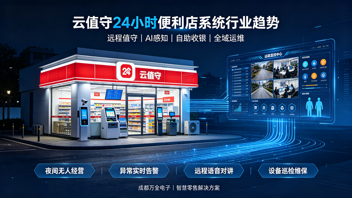 云值守24小时便利店系统行业趋势_成都万全电子