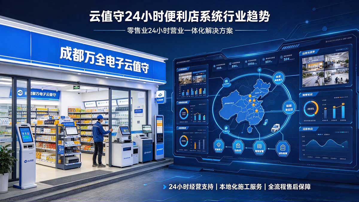 成都万全电子云值守24小时便利店系统