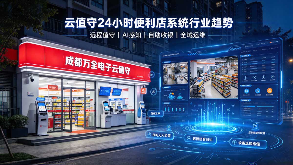 成都万全电子云值守24小时便利店系统