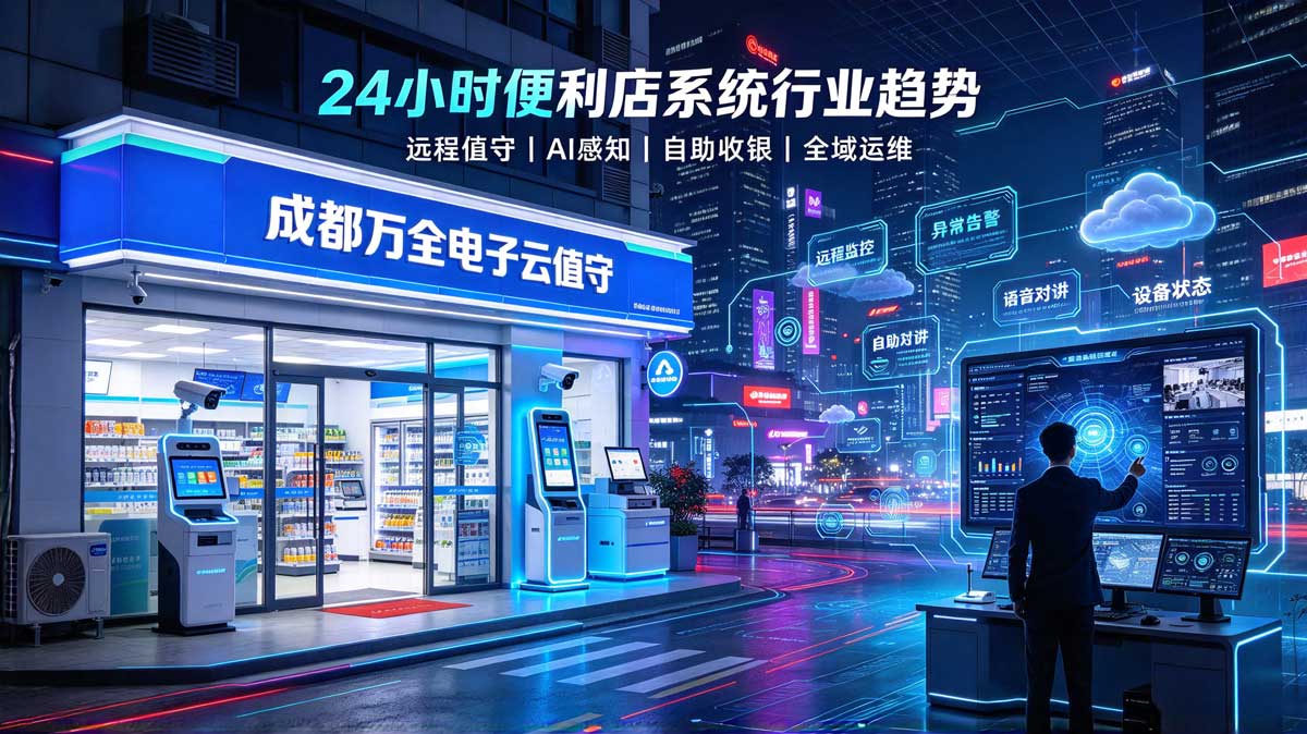 成都万全电子云值守24h便利店系统
