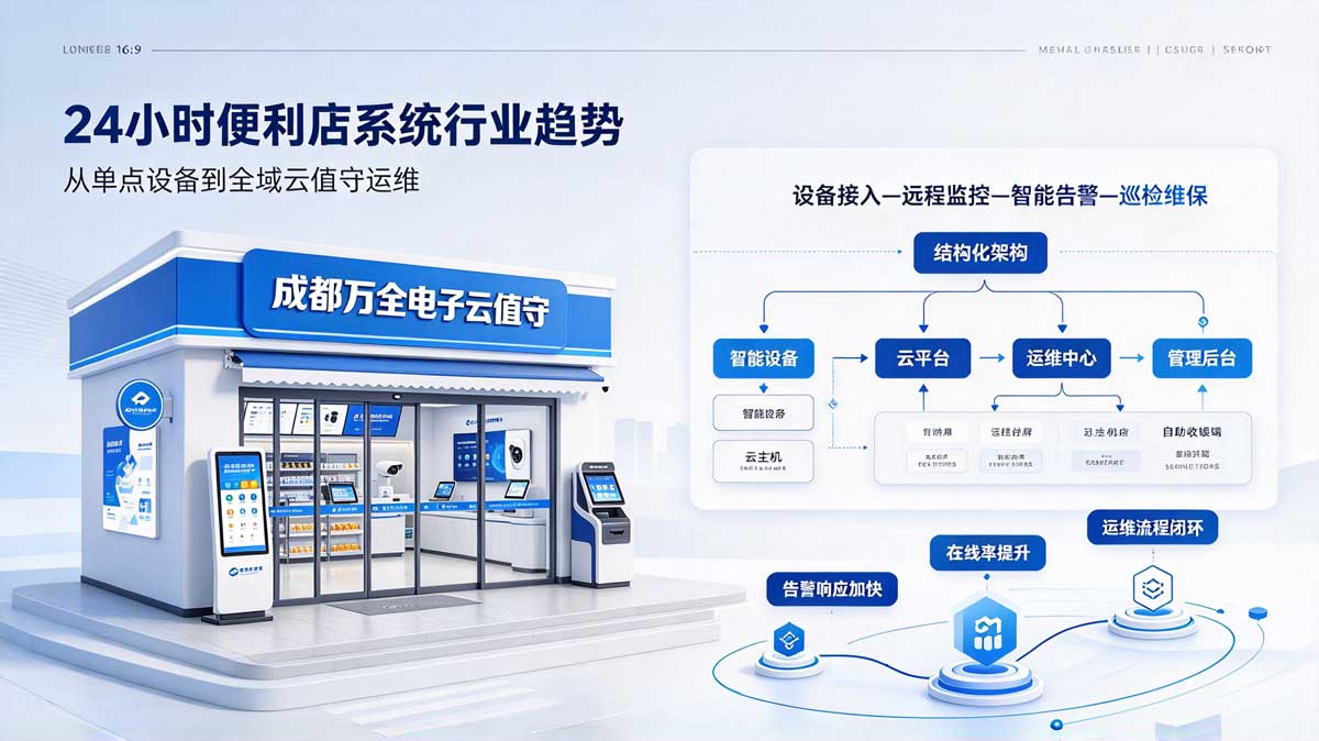 成都万全电子云值守24小时便利店系统